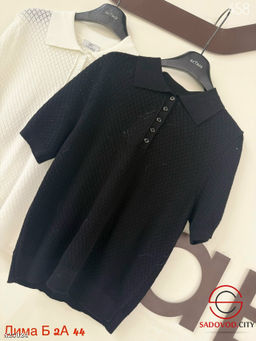 Футболка женская поло однотонная