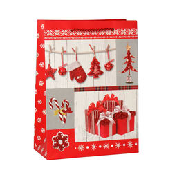 Цена за 12 шт. Пакет подарочный 18х24х8.5 / 362-52-S /уп 12/720/Новый год - ГалеонТрейд фото 3