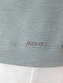 VILATTE / Свободная футболка из эластичного хлопка  фото 11