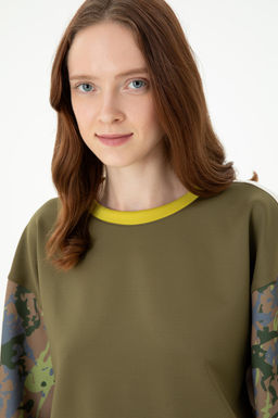 Женский свитшот цвета хаки - U.s. polo assn фото 17
