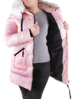 2032 PINK Куртка зимняя облегченная женская Yixiangyuan - Fashion фото 7