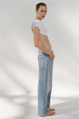 TRF BAGGY BALLOON MID-WAIST JEANS - Zara фото 6