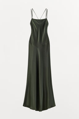 LIMITED EDITION LONG SATIN DRESS - Zara фото 6