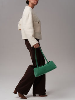 Замшевая сумка Raduy DBR 31127 брел.зеленый фото 4