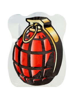 Цена за 40 шт. Прикол бомбочка «Граната», 9.5×7×1 см, цвета МИКС