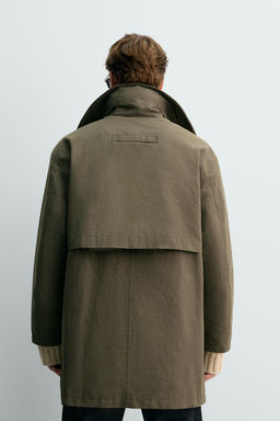 TECHNICAL PARKA WITH CONTRAST COLLAR AARON LEVINE X ZARA  фото 3