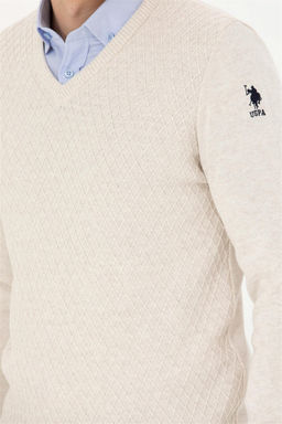 Мужской свитер из каменного меланжа - U.s. polo assn фото 14