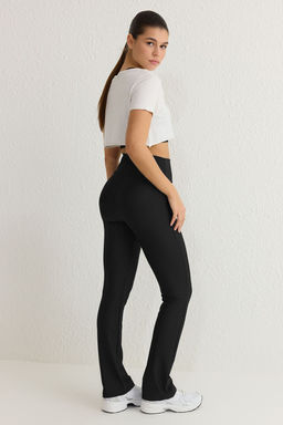 TRENDYOLMILLA Siyah Tam Boy Straight Cut Orme Spor Tayt THMSS25TY00009  фото 17