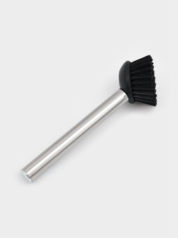 Дозатор для моющего средства Доляна «Милитари», 370 мл, с губкой и щёткой, белый