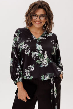 Блуза ANELLI 1662 цветы ночного сада
