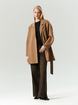 ЕМКА / Полупальто-халат из шерсти double-face - Emka фото 3