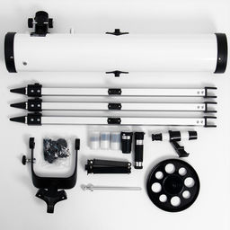 Телескоп напольный, астрономический, увеличение ×250, размер 24×73×26 см