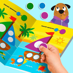 Наклейки-кружочки набор Весёлые занятия, 4 шт. по 16 стр. - Буква-ленд фото 13