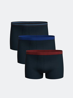 Standart Kal?p Pamuklu Esnek Erkek Boxer 3l?