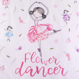Постельное бельё Этель 1.5 сп Flower dancer 143х215 см, 150х214 см, 50х70 см -1 шт,100% хлопок, бязь  фото 3