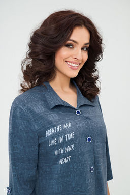 Халат-рубашка Туфелька (48-60) - Serenada фото 5