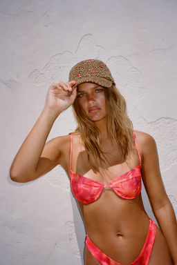 PRINTED UNDERWIRED BIKINI TOP - Zara фото 2