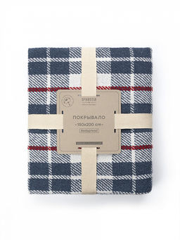Покрывало 150х200 синий Хлопок 100% - Denastia фото 2