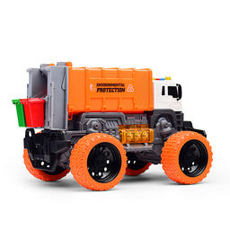 Машина "Мусоровоз Мега Сити" 1:16 (свет, звук) в коробке (оранжевый)