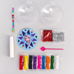 Ёлочный шар - фреска своими руками на новый год «Холодное сердце», набор для творчества