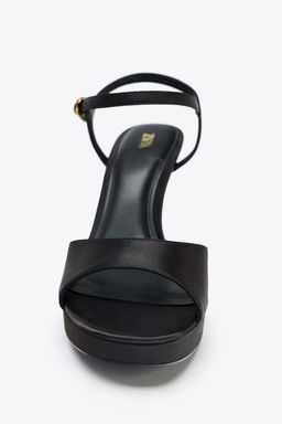 SATIN-EFFECT HEELED SANDALS - Zara фото 6