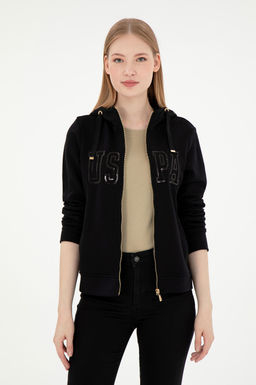 Kad_n Siyah Basic Sweatshirt Sepette S_rpriz _ndirim - U.s. polo assn фото 3