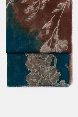 FLORAL PRINT SCARF - Zara фото 9