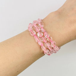 Бусины для украшений из Розового кварца 39 см