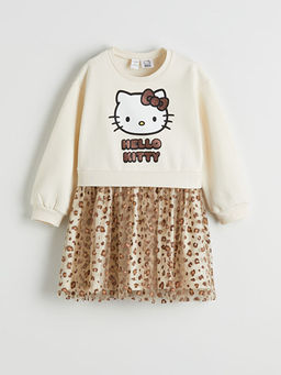 Hello Kitty Bask?l? K?z ?ocuk Elbise