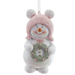 Фигурка декоративная подвесная "Снеговик", L6 W4 H10 см