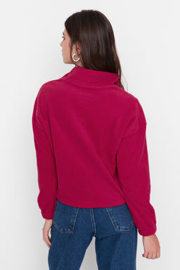 Bordo Fermuar Detayl? Polar Orme Sweatshirt TWOAW21SW0758