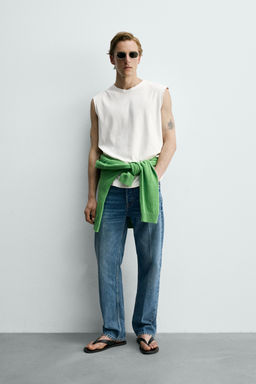 CAMISETA TANK RELAXED FIT / Blanco