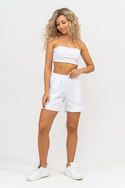 Шорты Натали 36781 из полиэстера с льном  фото 6