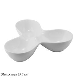 118-052 Менажница 25,5см BIANCO в под.уп.(х8)Фарфор