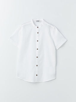 Hakim Yaka Basic K?sa Kollu Erkek ?ocuk G?mlek