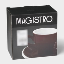 Кофейная пара фарфоровая Magistro Coffee time, 2 предмета: чашка 280 мл, блюдце d=15,5 см, цвет коричневый  фото 9