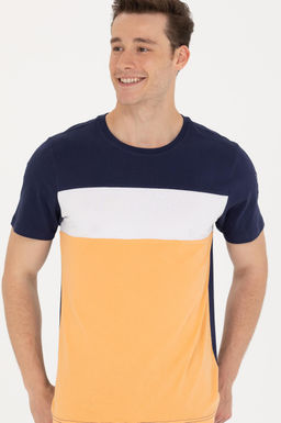 Erkek Turuncu Bisiklet Yaka Ti__rt