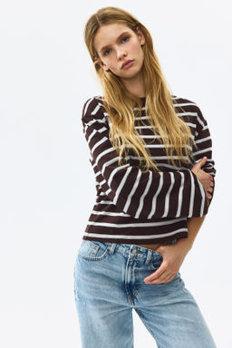 Top de manga larga en algod?n - H&m фото 4