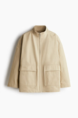 Chaqueta oversize de lona