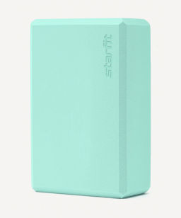 Блок для йоги STARFIT YB-200 EVA, 8 см, 115 гр, 22,5х15 см, мятный. фото 3