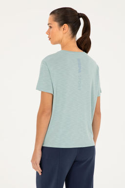 U. S. Polo Assn / Женская зеленая футболка с круглым вырезом - U.s. polo assn фото 12
