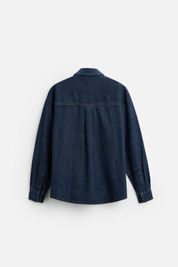 DENIM OVERSHIRT - Zara фото 7