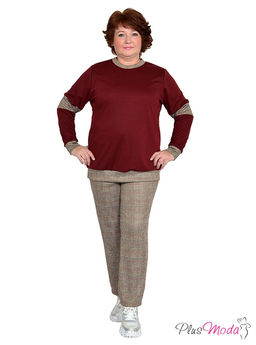 Джемпер Модель №753 размеры 44-84 - Plusmoda фото 3