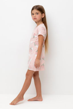 Crockid _ К 1156/тропический персик,зайчики и тюльпаны сорочка ночная для дев  фото 4