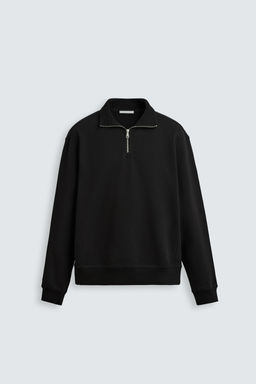 SUDADERA CUELLO CREMALLERA B?SICA / Negro - Zara фото 7
