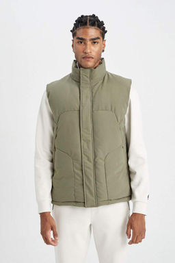 DeFactoFit Надувной жилет стандартной посадки с водоотталкивающей пропиткой и воротником-стойкой