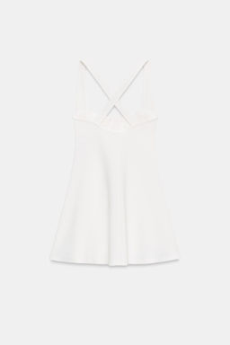 VESTIDO CORTO SKATER / Blanco roto - Zara фото 8