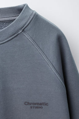 FADED-EFFECT SLOGAN SWEATSHIRT - Zara фото 4