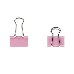 Зажимы канцелярские, арт. 71498 / 24 ЧЁРНЫЙ КОТИК (25 шт. в наборе, размер: 15х25 мм, материал: металл; цвет: розовый; индивидуальная упаковка: ПВХ-блистер на подложке из мелованного картона с европодвесом + ПЭТ-пакет)