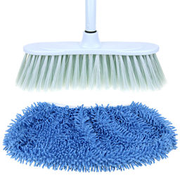 Насадка на швабру Служанка микрофибра 30х13см, на резинке, голубой, упаковка: на картоне, Домашняя мода (Россия) фото 4